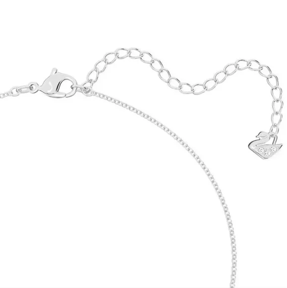 Swarovski Collar Lilia Mariposa Blanco Rhodium Plated 5636421 Necklace S CRY/RHS - Picture 5 of 10